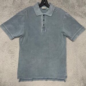 Vintage LL Bean Shirt Men's Size S Blueish Gray Washed Golf Preppy Made In Peru